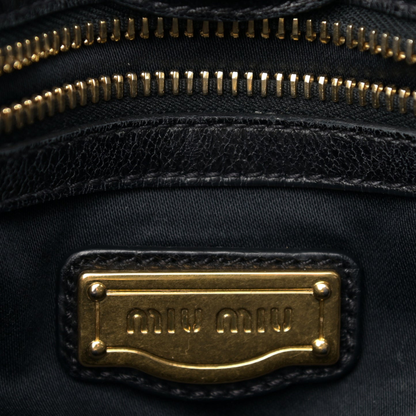 Vitello Lux Gathered Tote Black