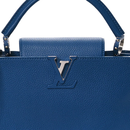 Louis Vuitton Taurillon Capucines PM Petrole Blue 7 of 10