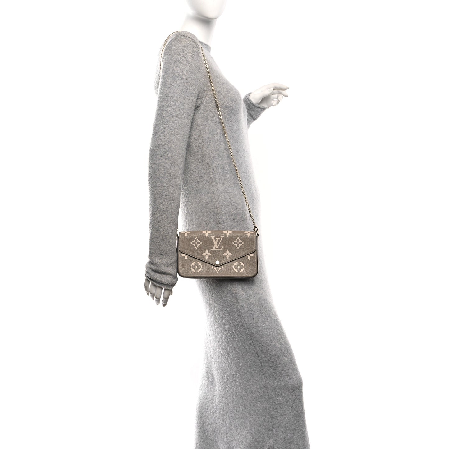 Empreinte Monogram Giant Felicie Pochette Tourterelle Creme