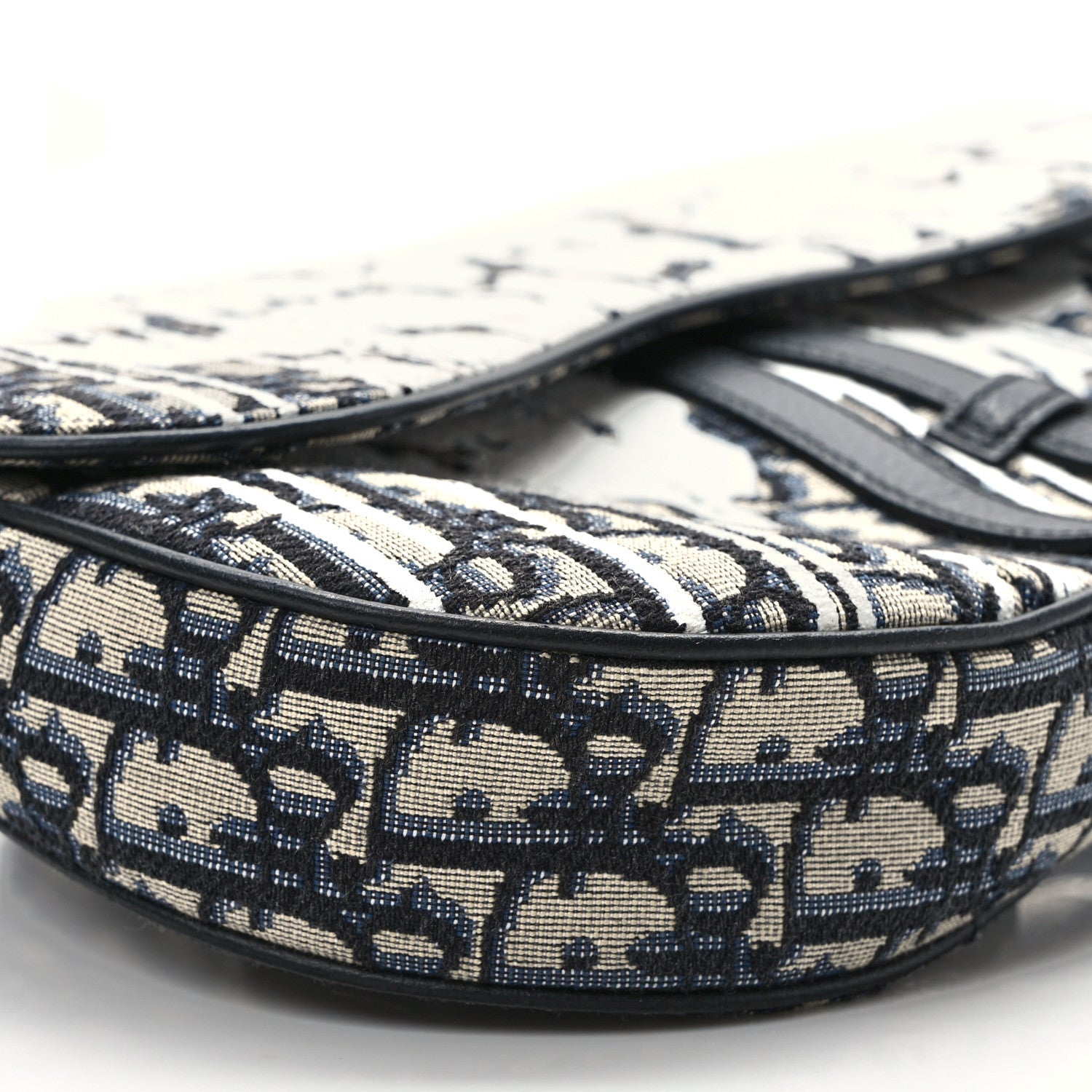 Christian Dior X Raymon Pettibon Oblique Mens Saddle Bag Blue White 7 of 8