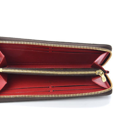 Louis Vuitton Damier Ebene Clemence Wallet Cherry 5 of 8