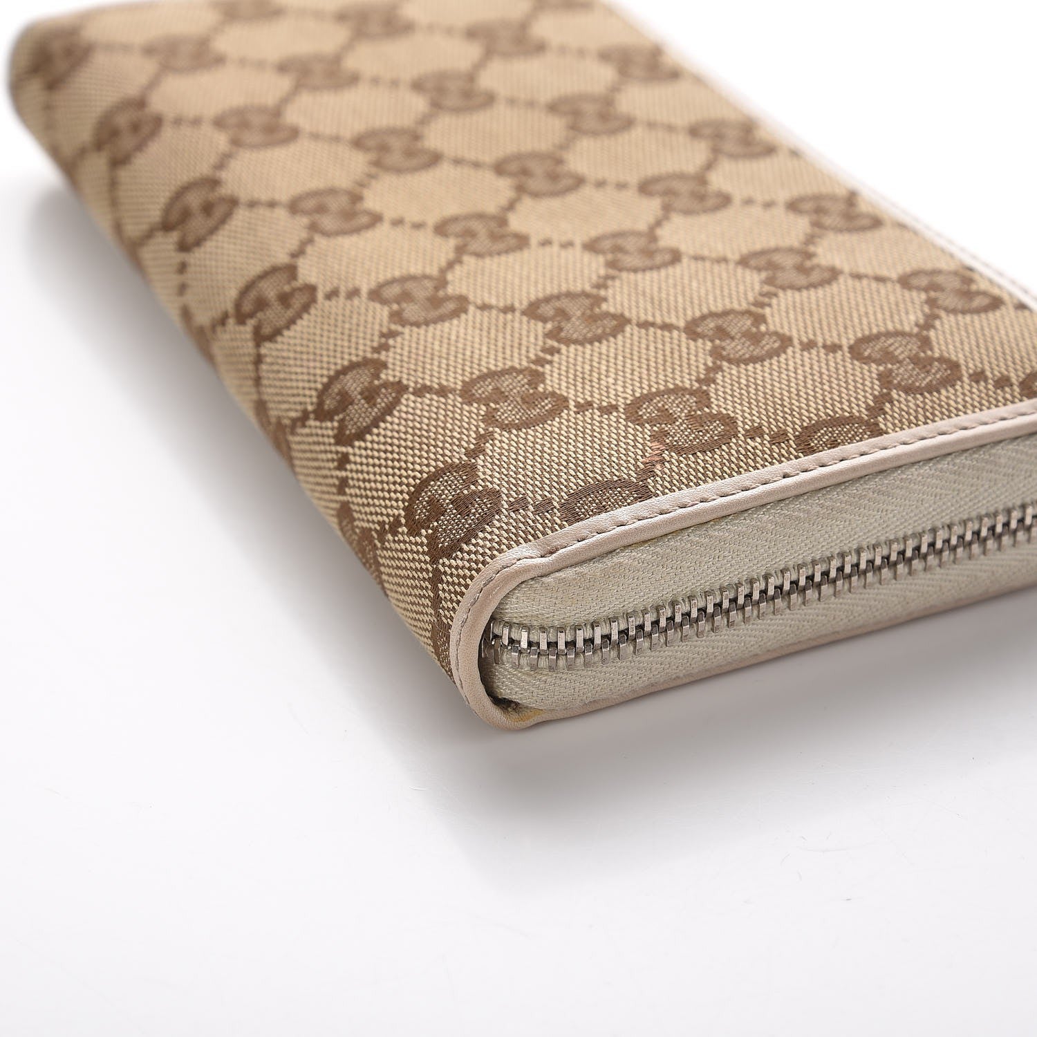 Gucci Monogram Large Twins Zip Around Wallet Off White 10 of 14