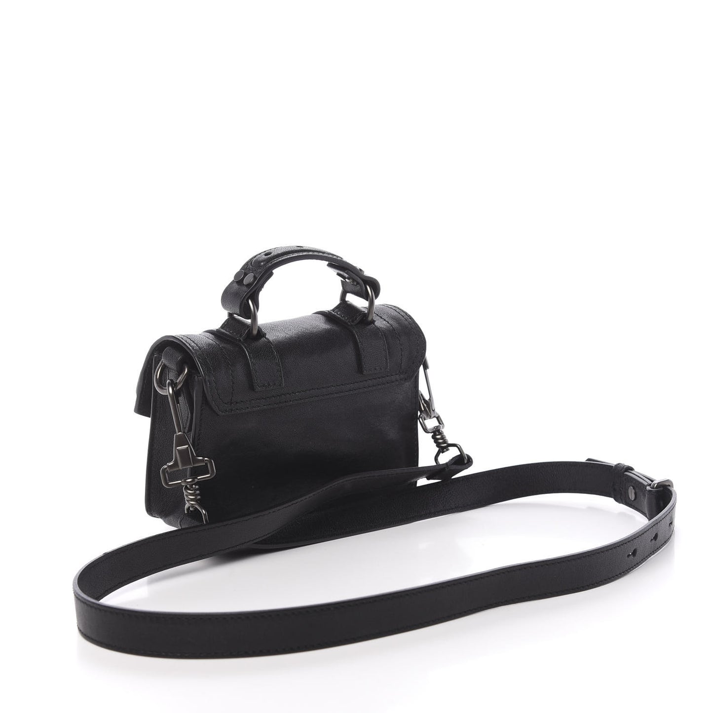 Lambskin Micro PS1 Satchel Black