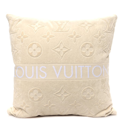 Louis Vuitton Cotton Beach Cushion Pillow Creme 1 of 3