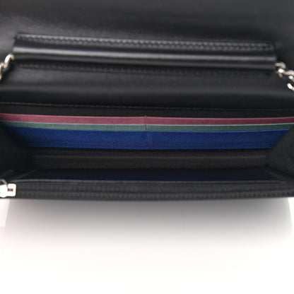 Chanel Lambskin Quilted Wallet On Chain WOC Black Pink Light Blue 4 of 16