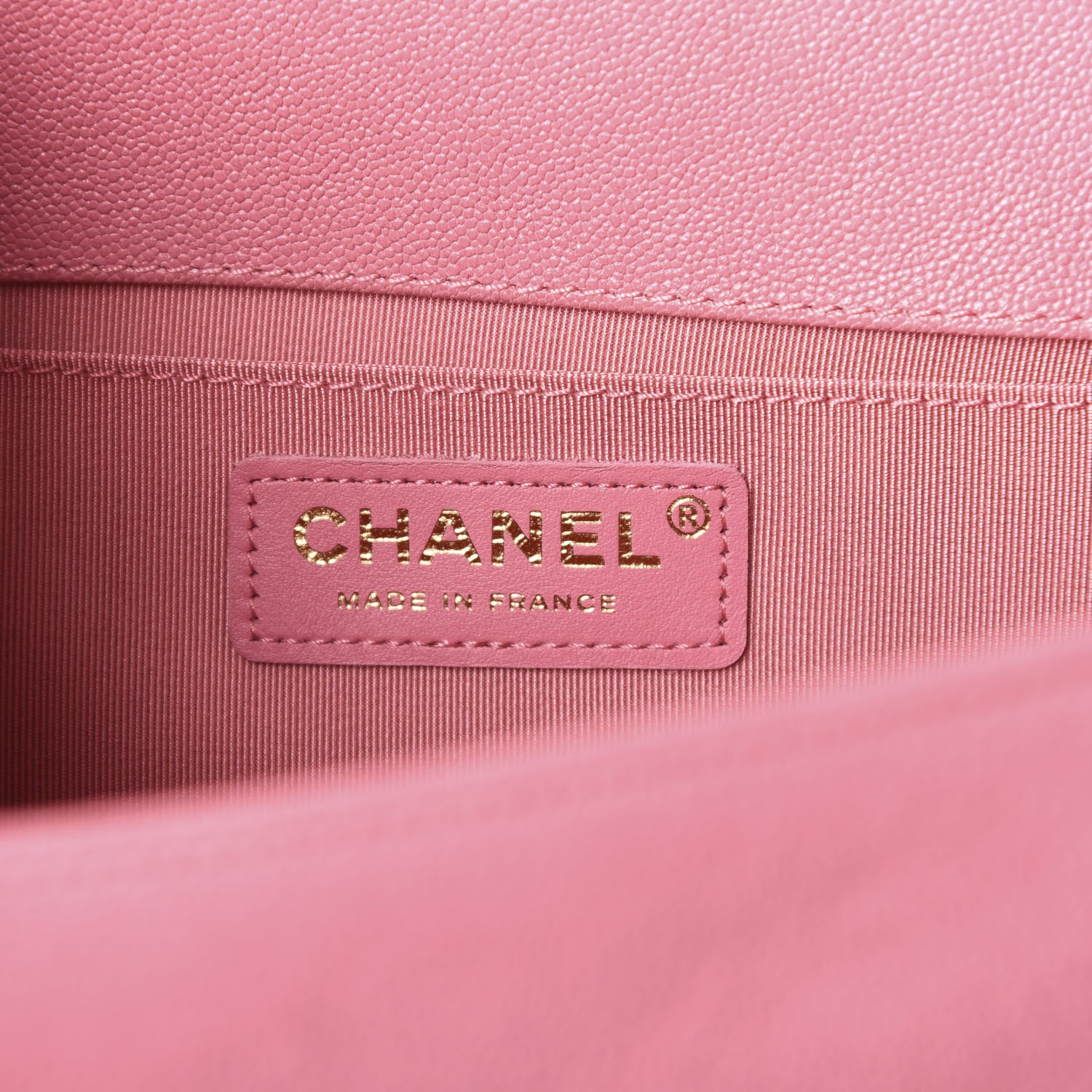 Chanel Caviar Chevron Quilted Medium Boy Flap Pink 8 of 10