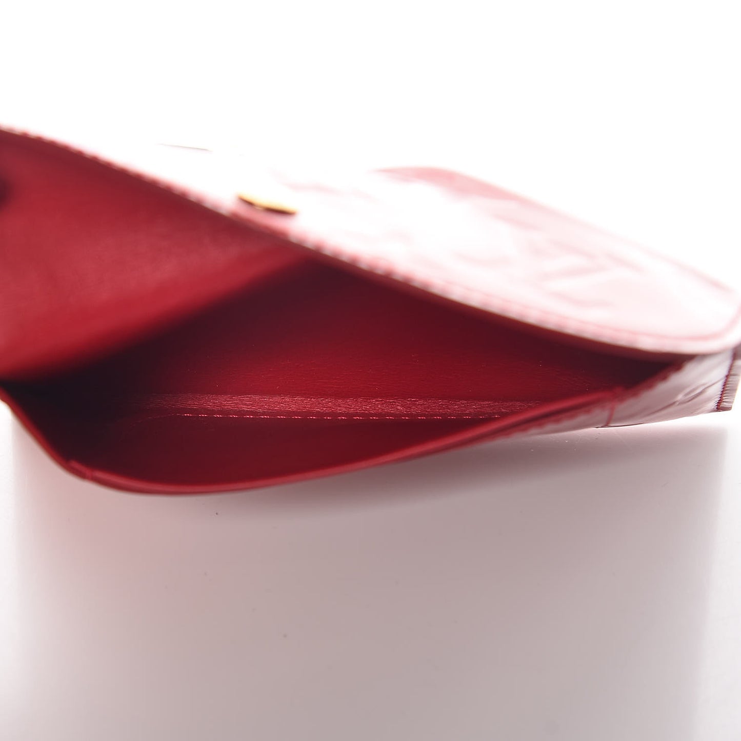 Vernis Envelope Plate Pouch Pomme D'Amour