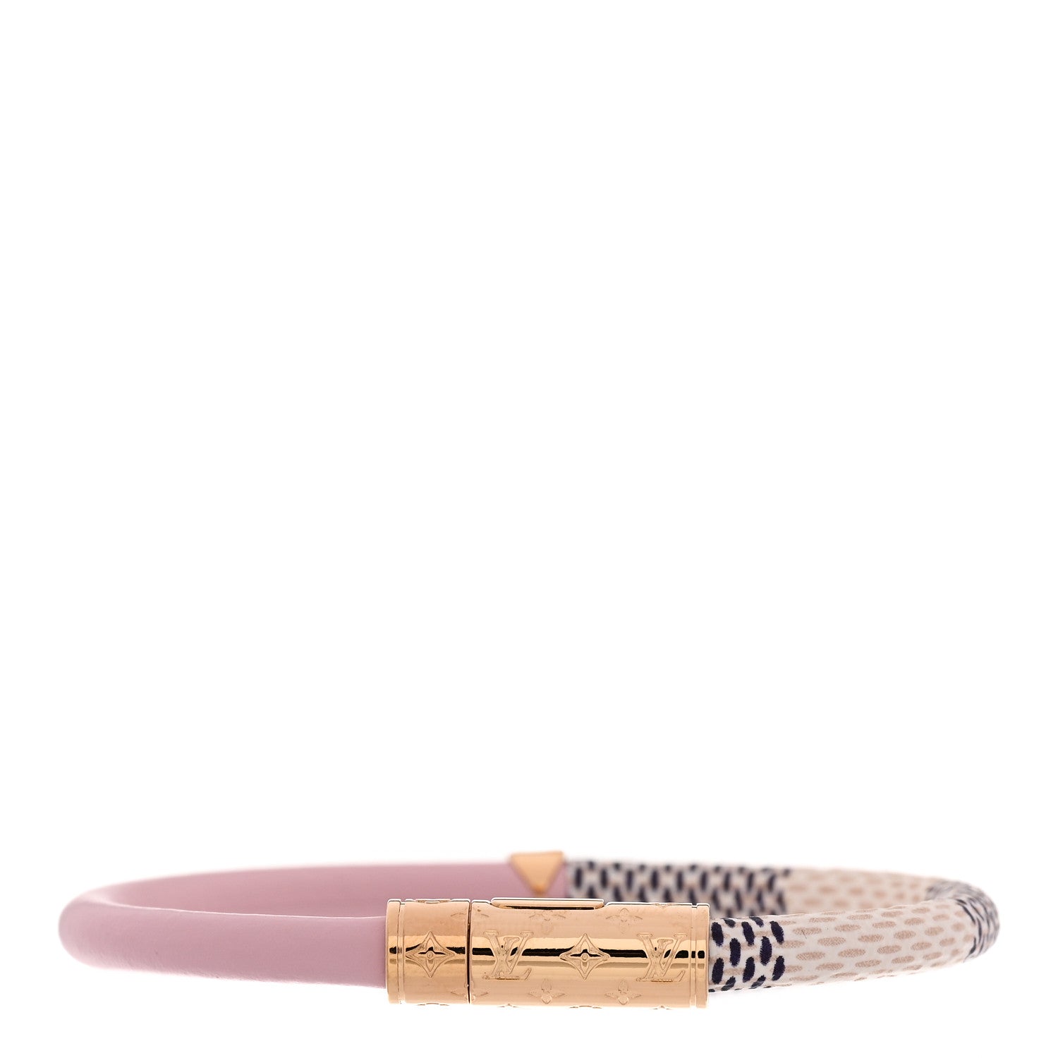Louis Vuitton Damier Azur Daily Confidential Bracelet 17 Pink 3 of 5