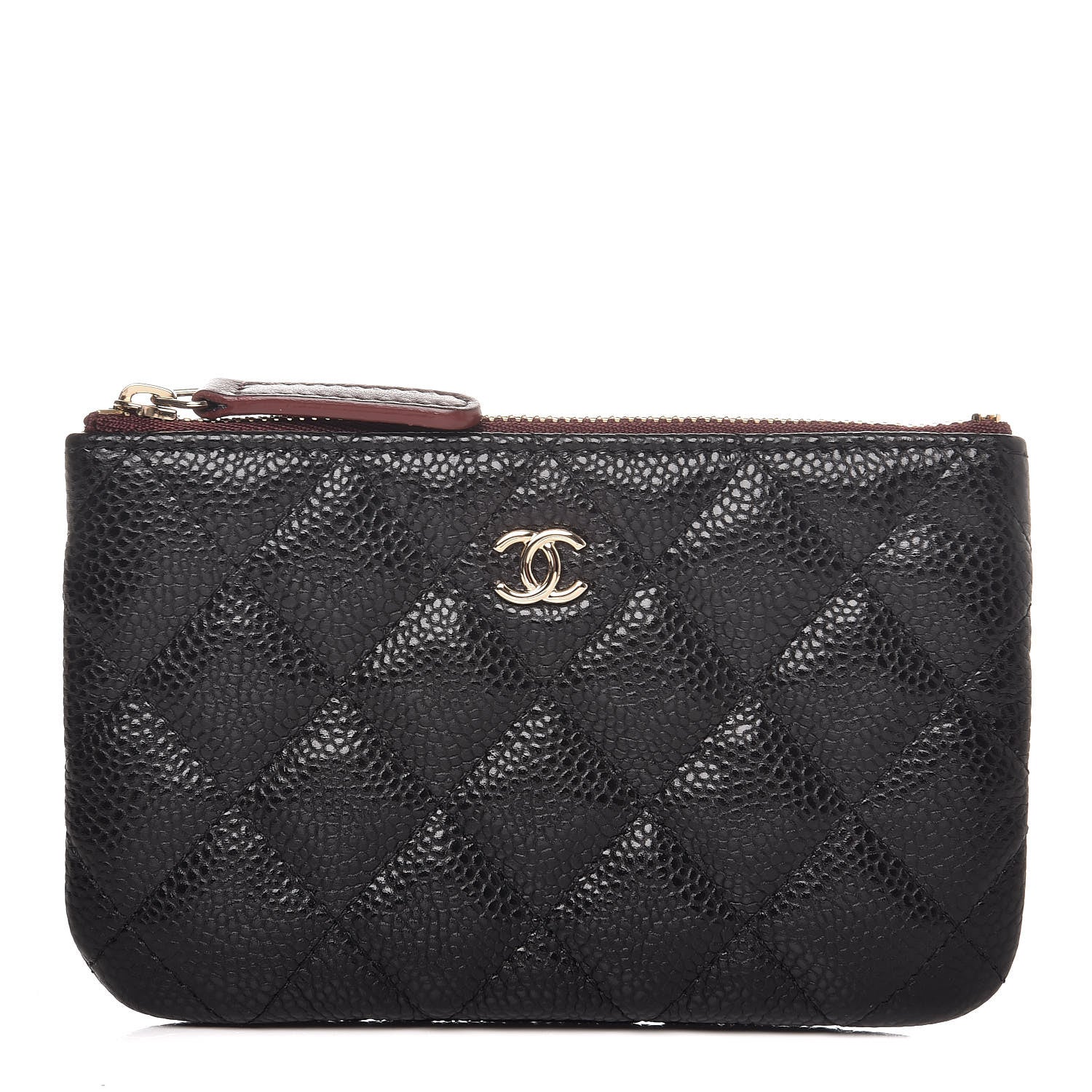 Chanel Caviar Quilted Small Cosmetic Case Black 1 of 10