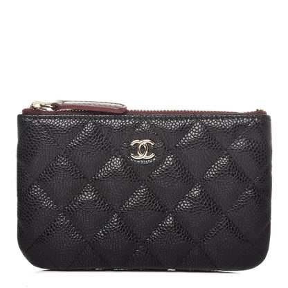 Chanel Caviar Quilted Small Cosmetic Case Black 1 of 10