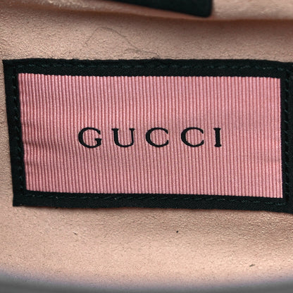 Gucci Calfskin Matelasse GucciGhost Medium GG Marmont Chain Shoulder Bag Black New Acquamarine 7 of 10