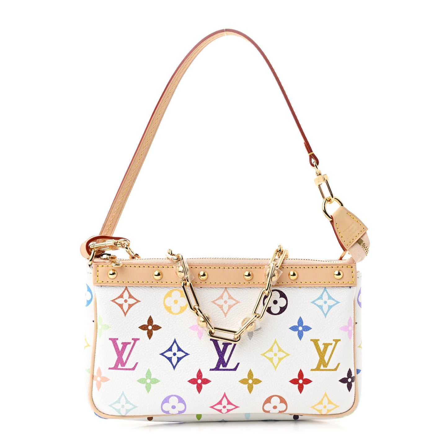 LV X TM Monogram Multicolor Pochette Accessories White