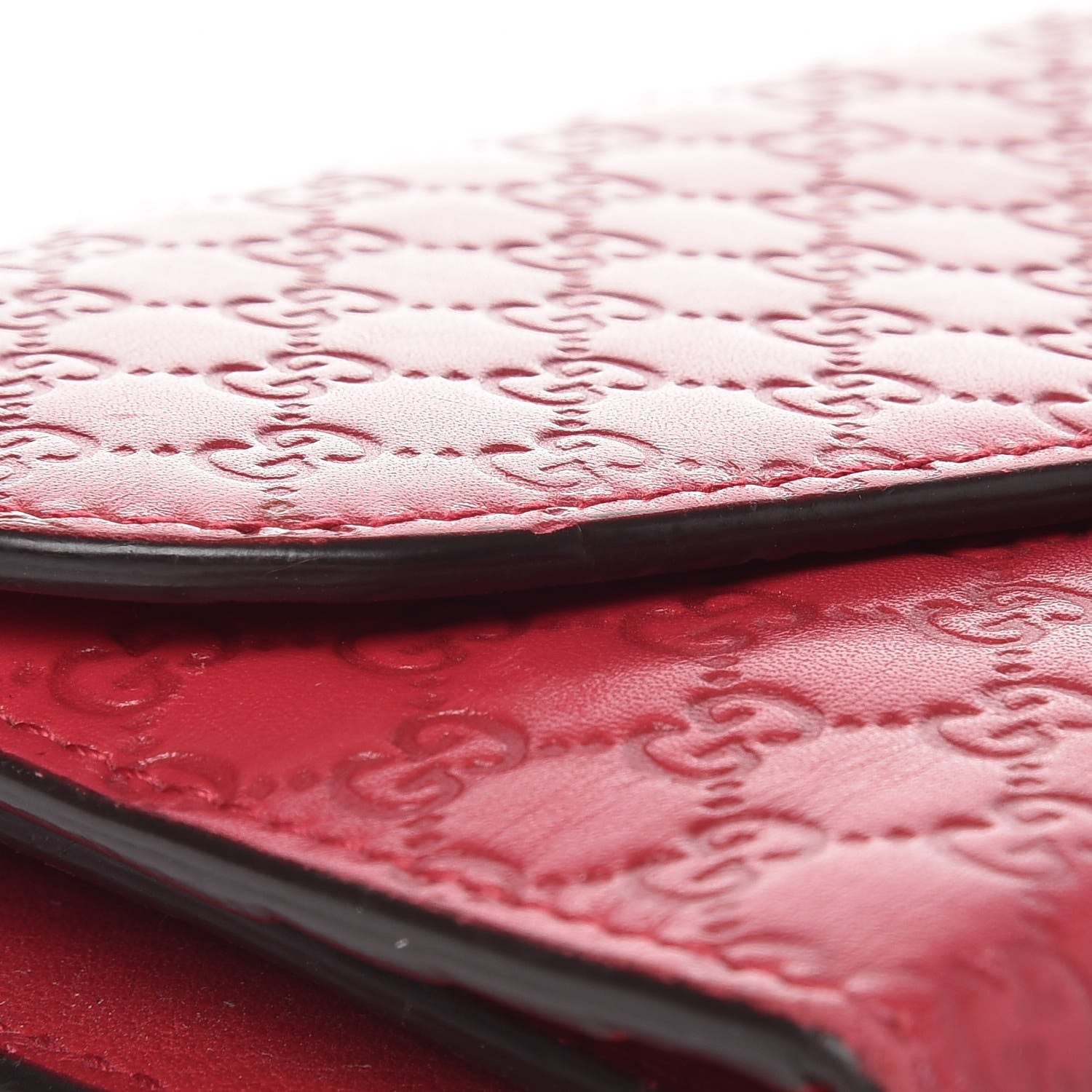 Gucci Microguccissima Interlocking G Continental Wallet Red 11 of 17