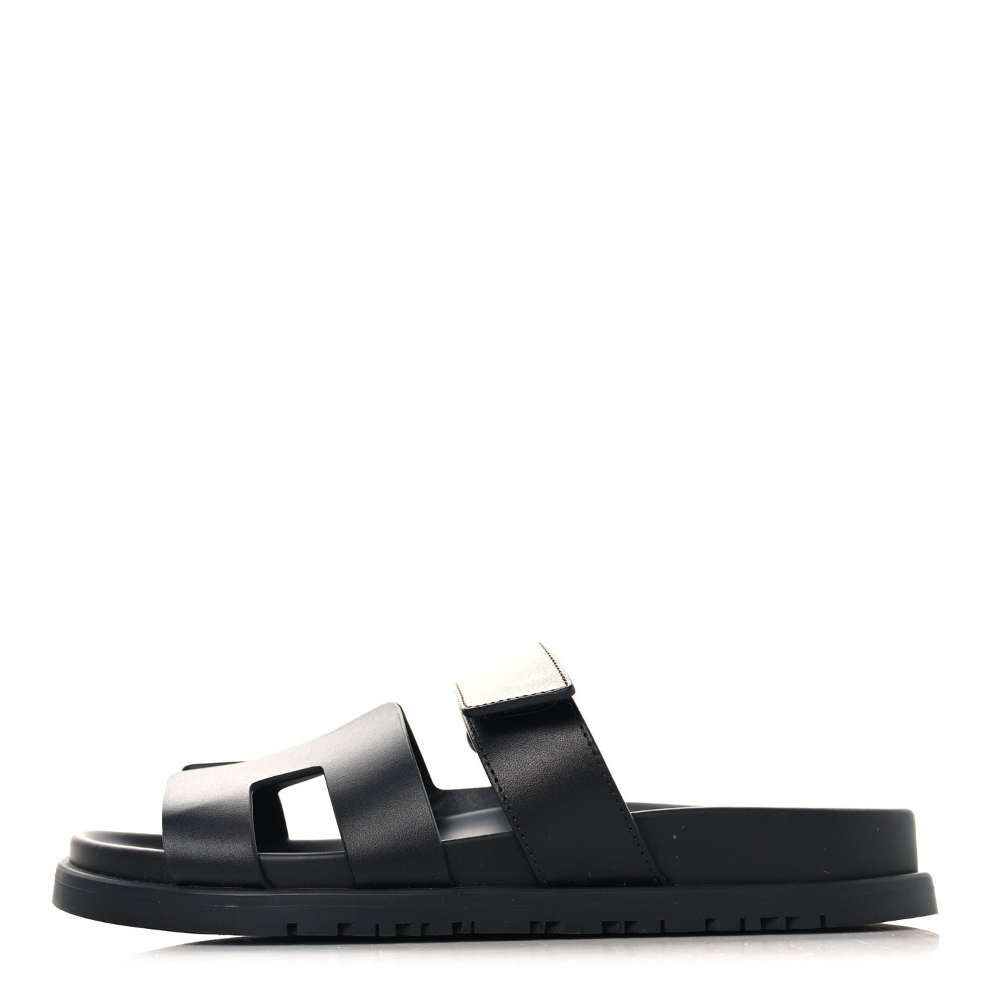 Calfskin Womens Chypre Sandals 36.5 Black