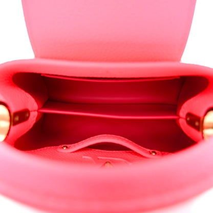 Louis Vuitton Taurillon Monogram Tuffetage Capucines Mini Fluo Pink 5 of 9