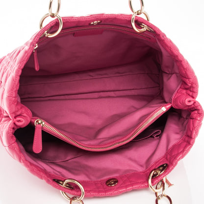 Christian Dior Lambskin Cannage Large Dior Soft Shopping Tote Fuchsia 6 of 9