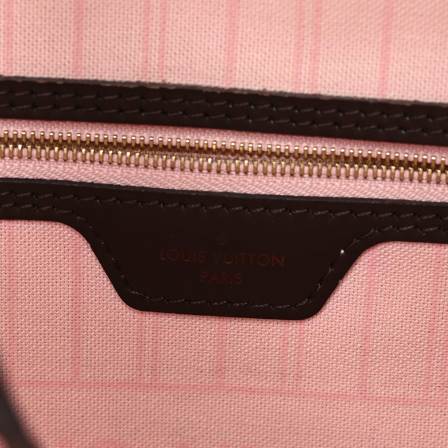 Louis Vuitton Damier Ebene Neo Neverfull MM Rose Ballerine 6 of 11