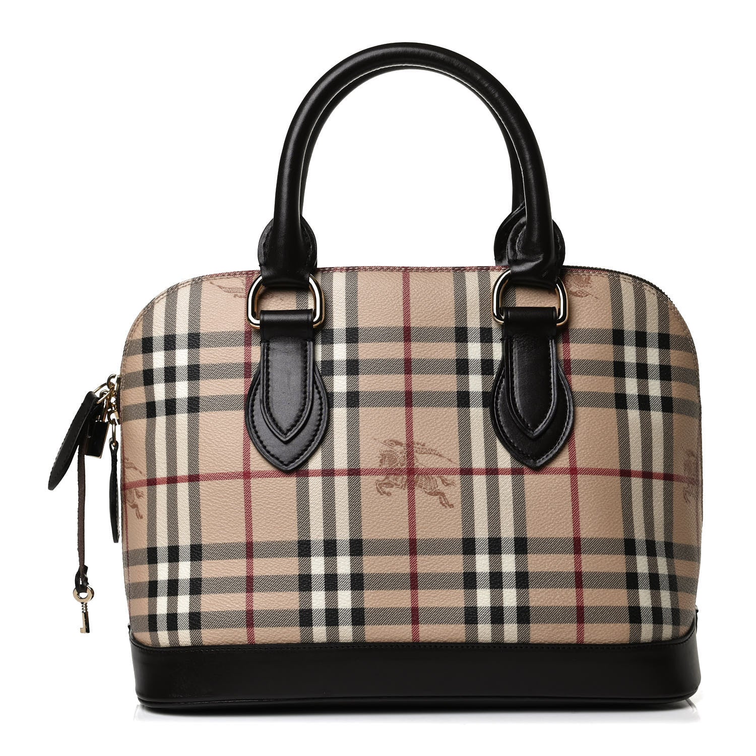 Burberry Haymarket Check Picadilly Bowler Black 1 of 12