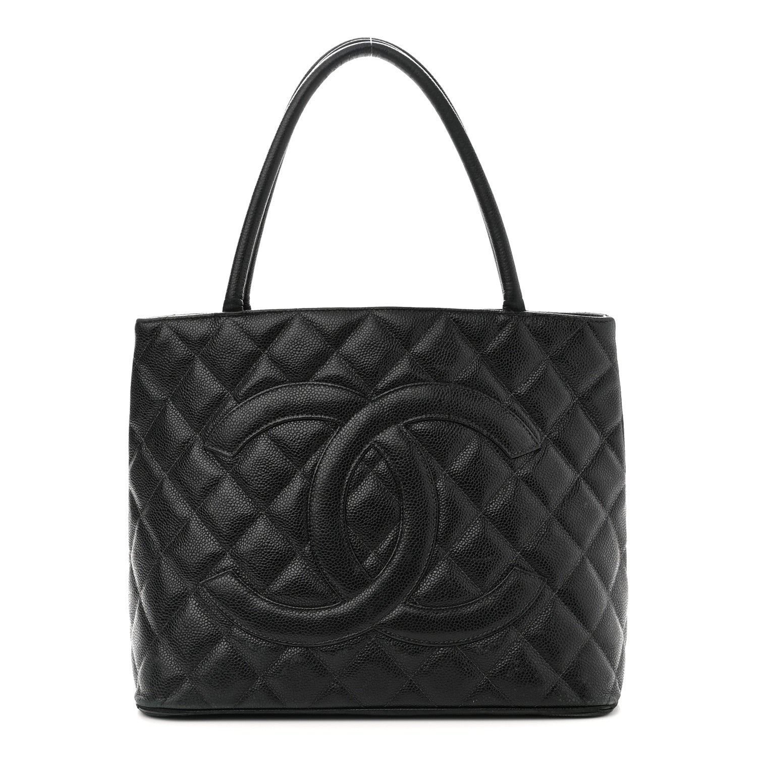 Chanel Caviar Quilted Medallion Tote Black 1 of 12