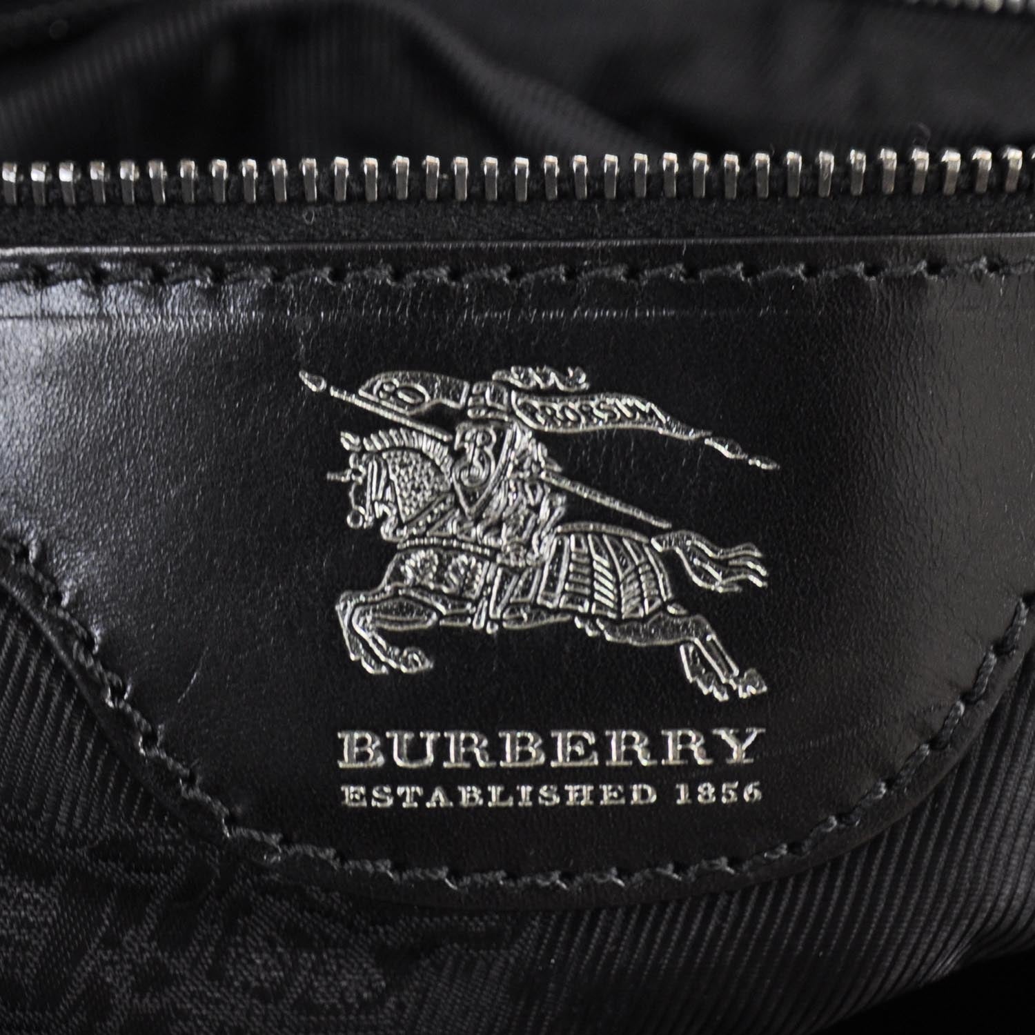 Burberry Prorsum Leather Studded Knight Satchel Black 6 of 10