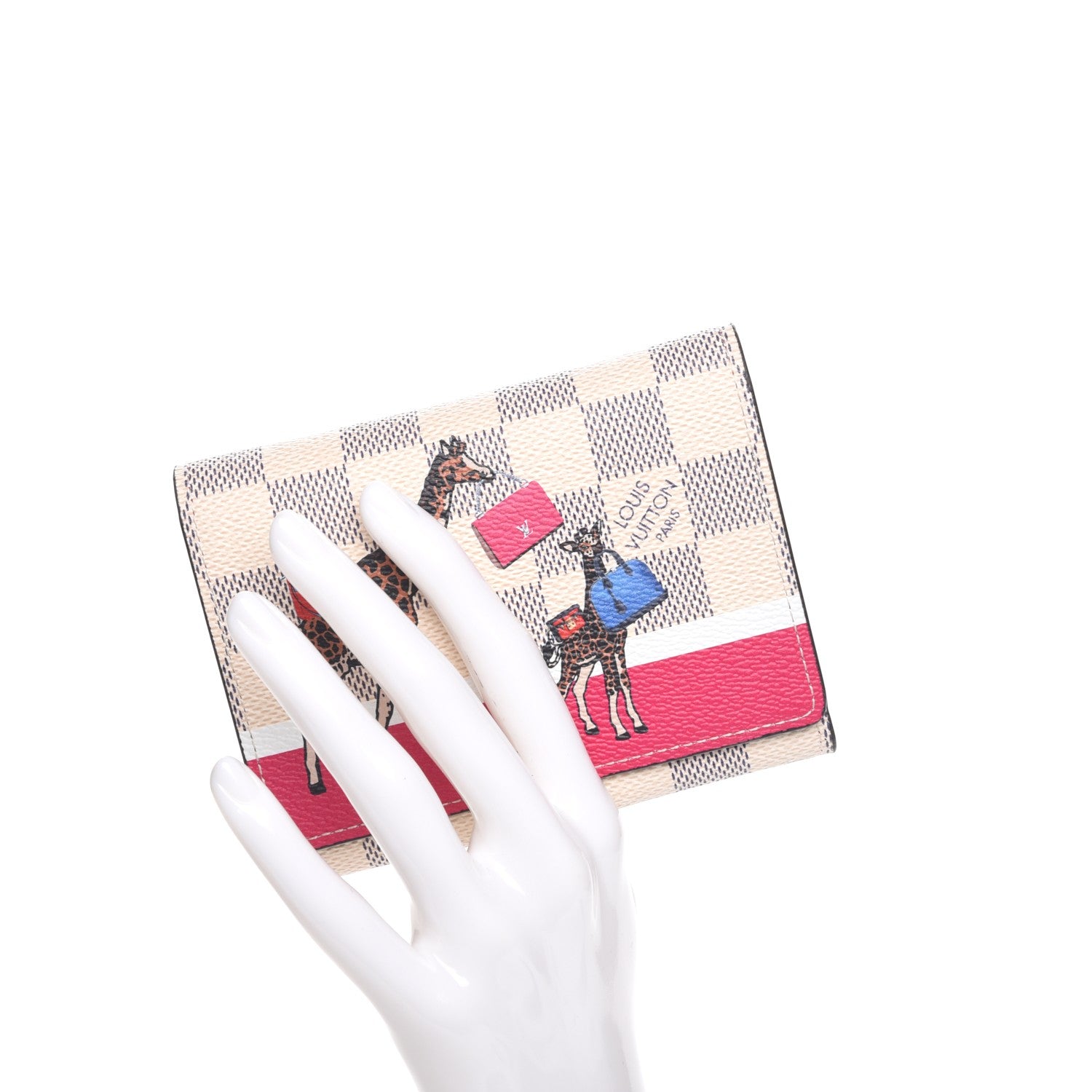 Louis Vuitton Damier Azur 2017 Christmas Animation Victorine Wallet 2 of 7