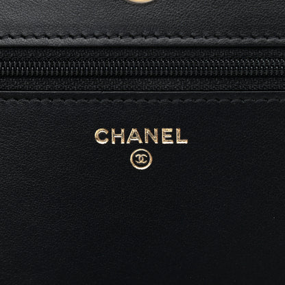 Chanel Caviar Quilted Boy Wallet On Chain WOC Black 6 of 12