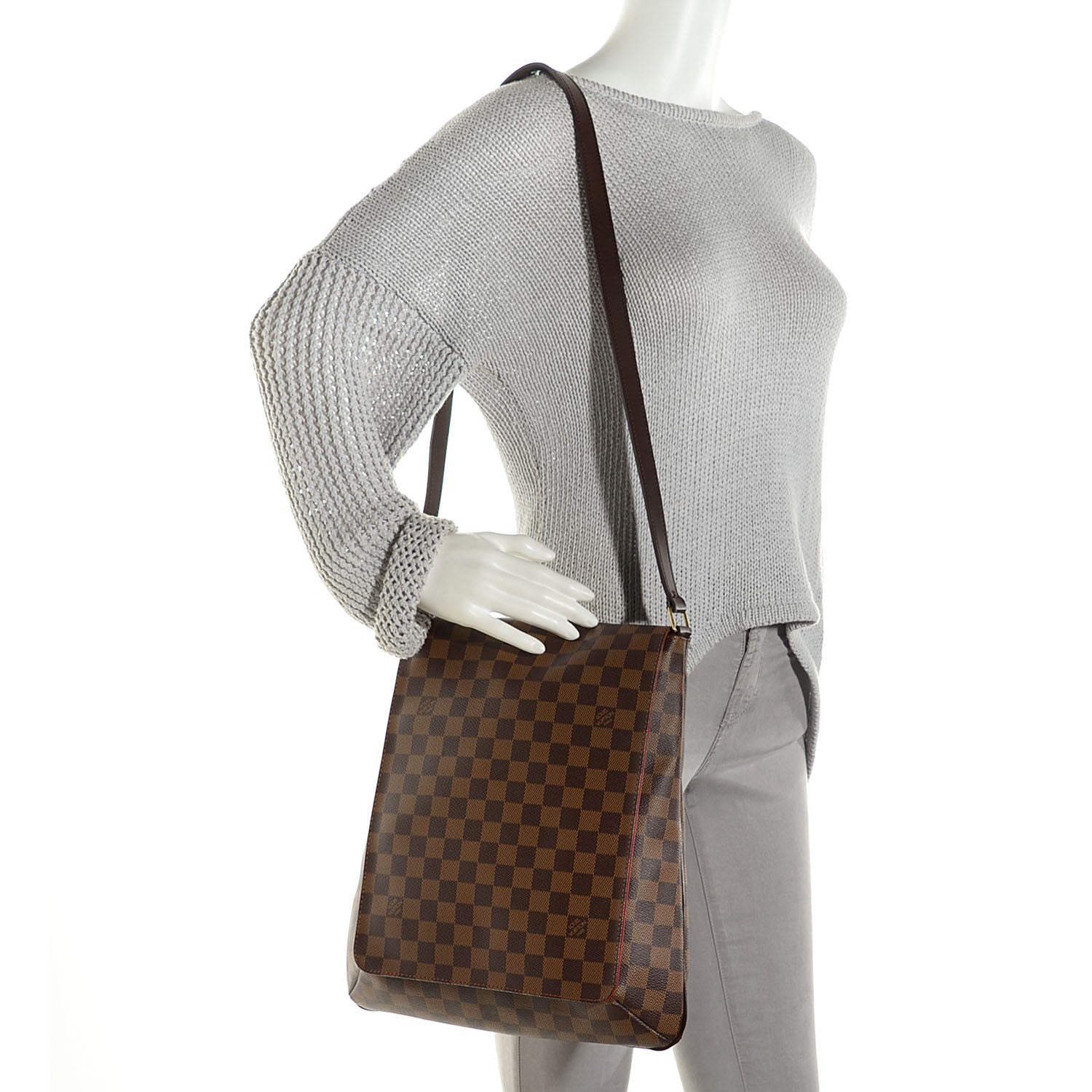 Louis Vuitton Damier Ebene Musette GM 2 of 7