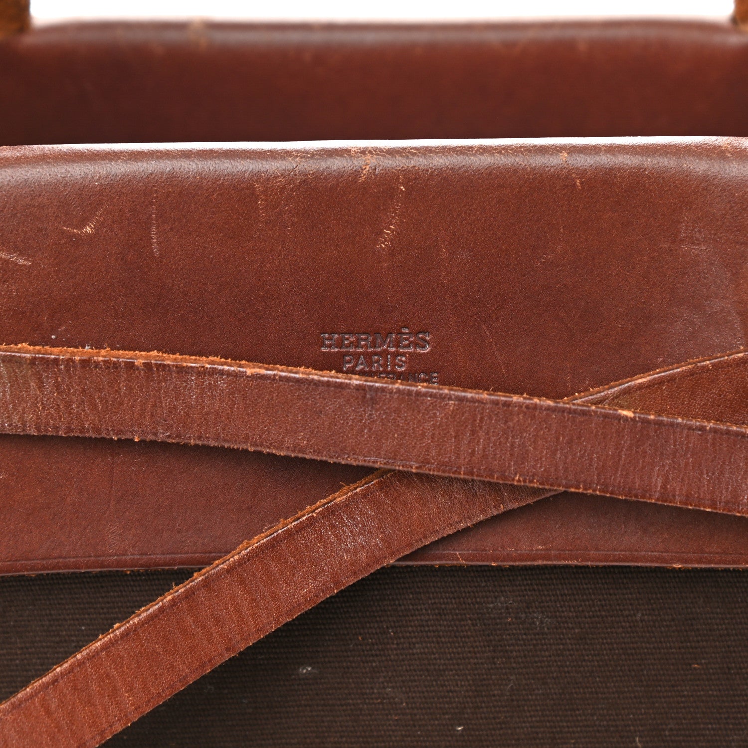 Hermes Toile Vache Hunter Herbag Cabas PM Havane 6 of 9