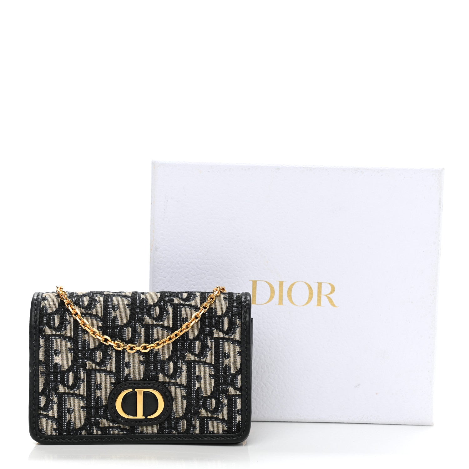 Christian Dior Oblique Nano 30 Montaigne Pouch Blue 10 of 10