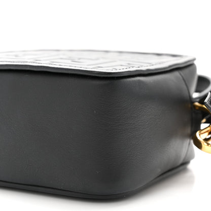 Fendi Vitello Century FF 1974 Embossed Mini Camera Case Black 10 of 11