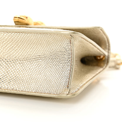 Bulgari x ALEXANDER WANG Metallic Karung Serpenti Top Handle Belt Bag Light Gold 9 of 12