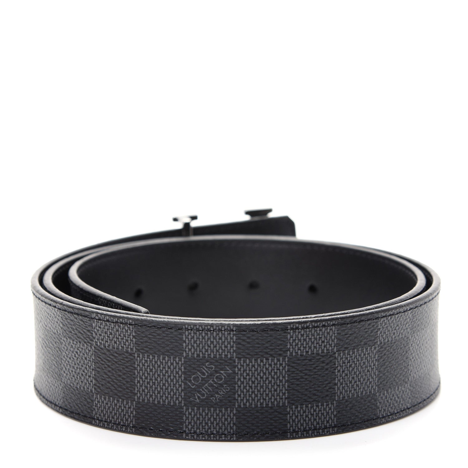 Louis Vuitton Damier Graphite 40mm LV Initiales Belt 90 36 2 of 6