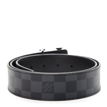 Louis Vuitton Damier Graphite 40mm LV Initiales Belt 90 36 2 of 6