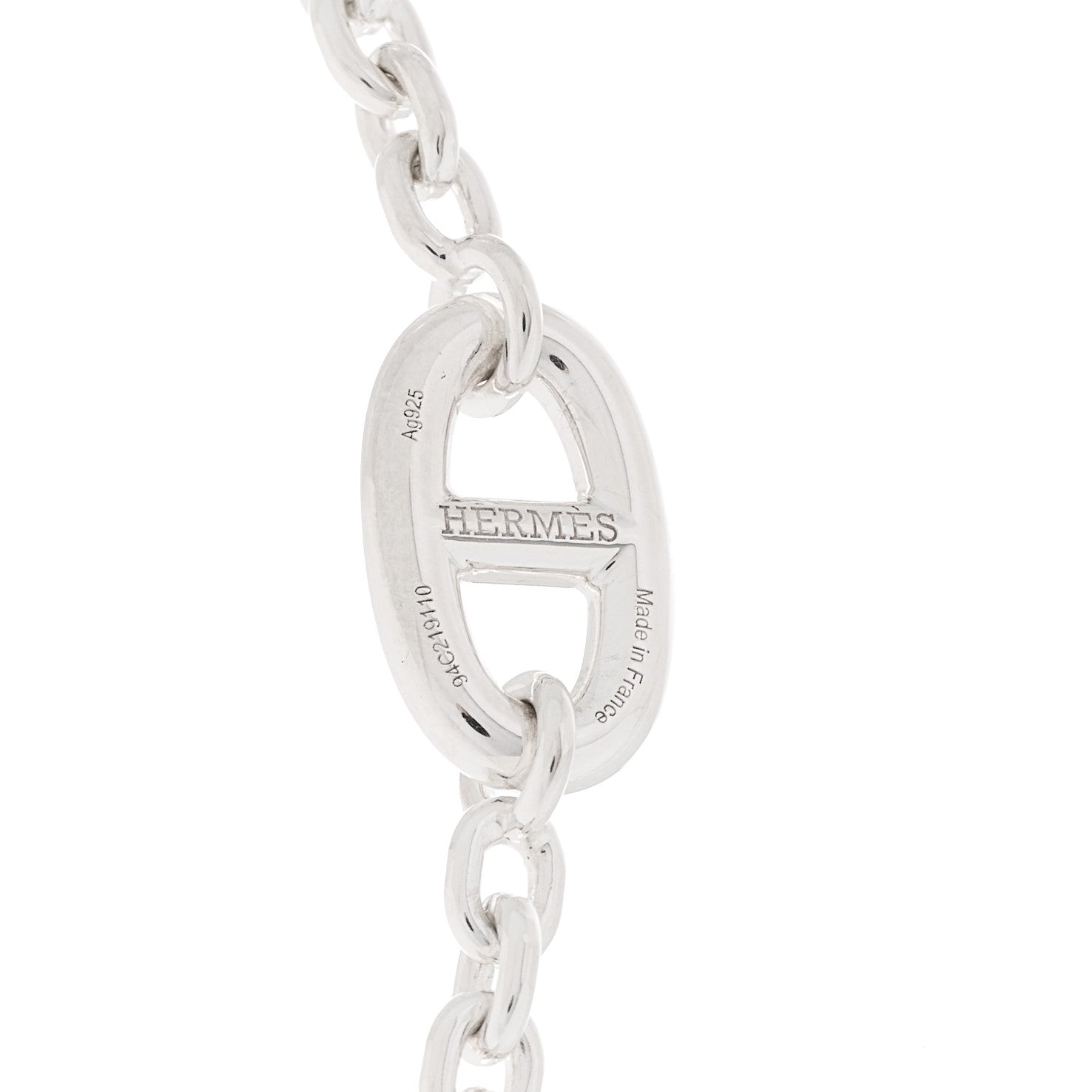 Hermes Sterling Silver Farandole Necklace 80 5 of 6