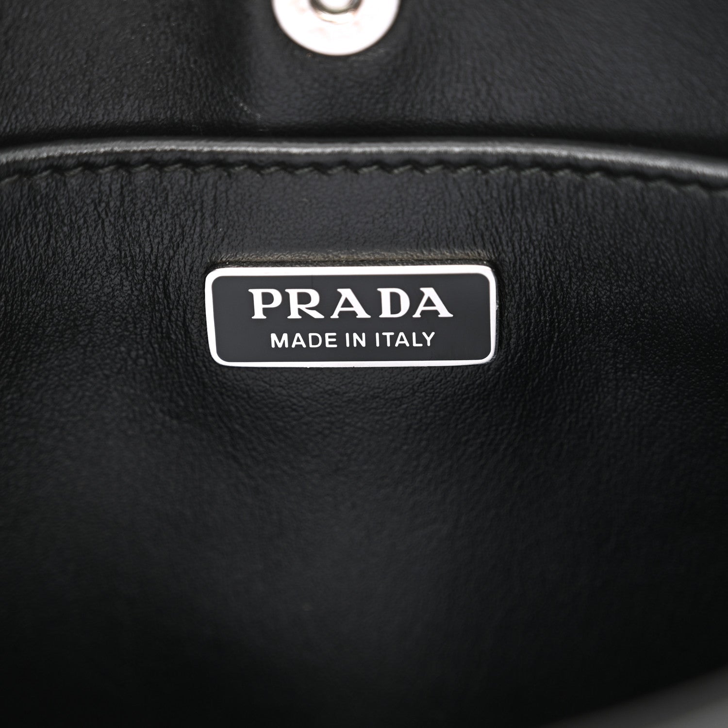 Prada Spazzolato Cleo Shoulder Bag Black 6 of 11