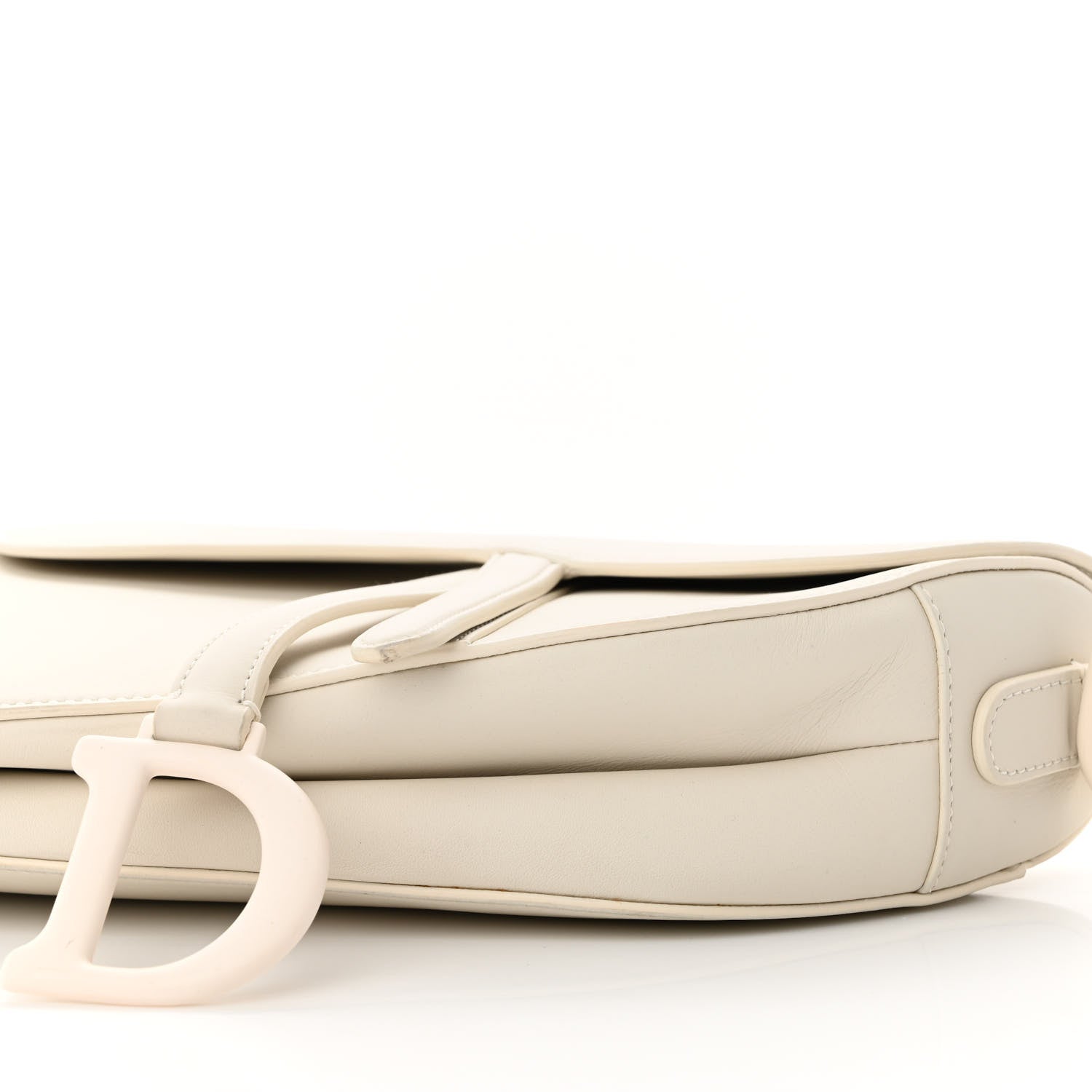 Christian Dior Ultra Matte Calfskin Saddle Bag Off White 10 of 10