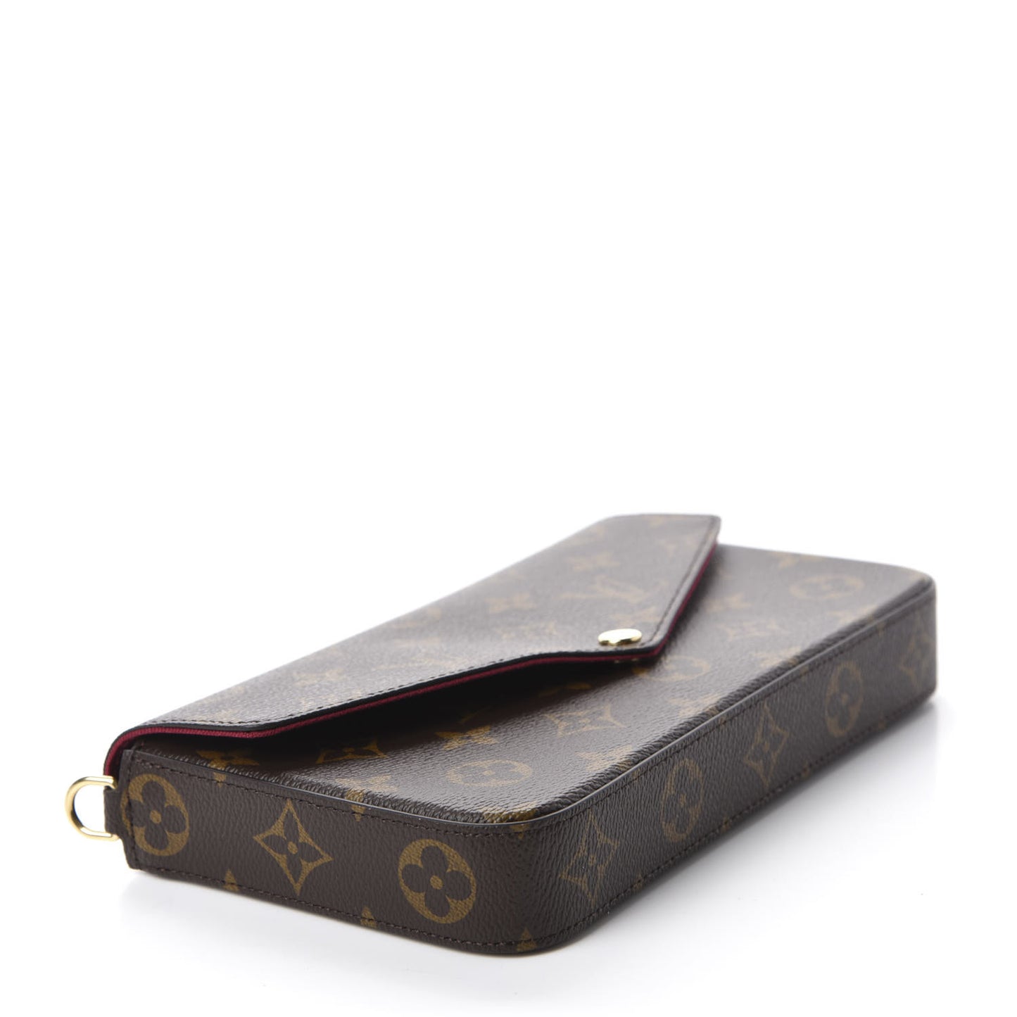 Monogram Pochette Felicie Chain Wallet Fuchsia