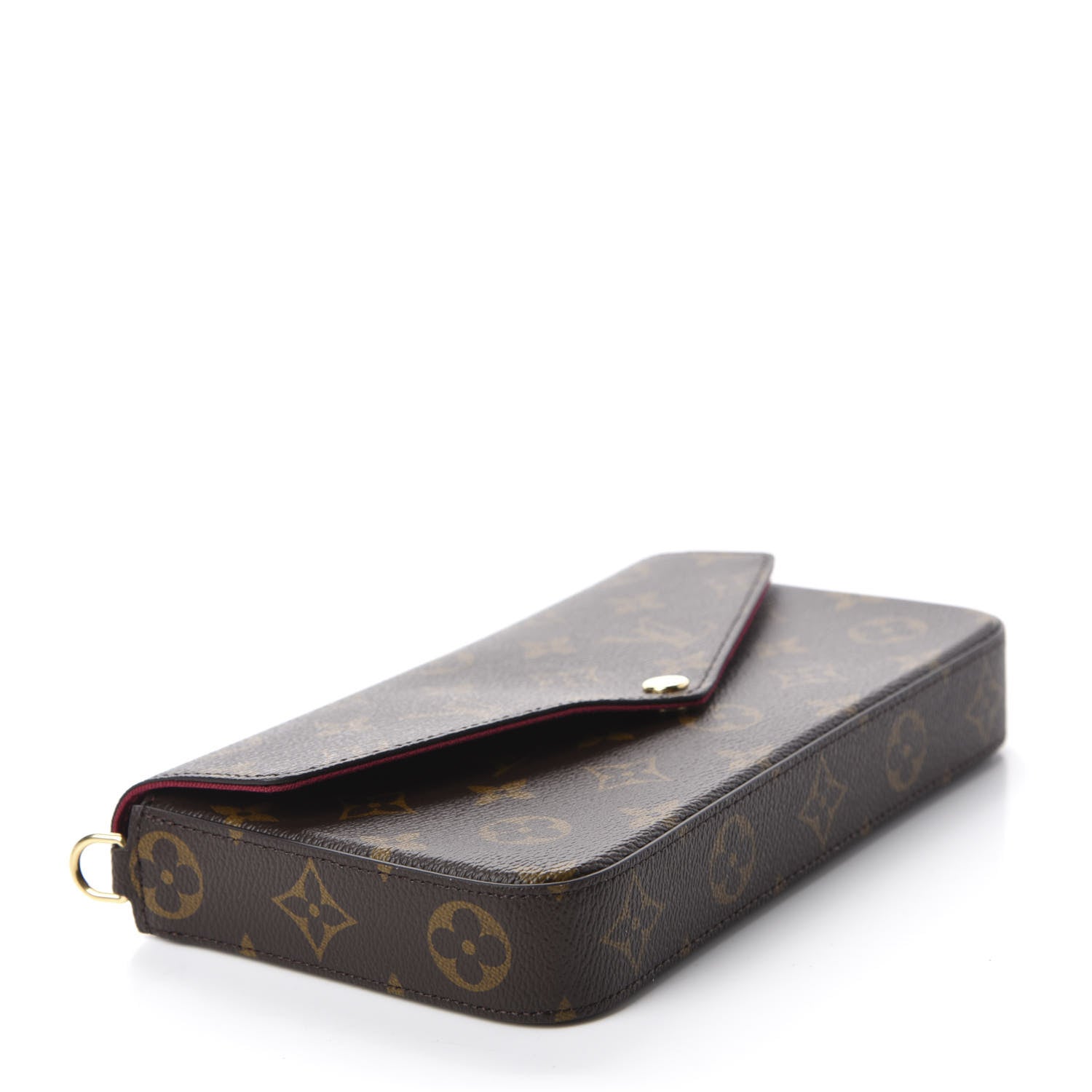 Louis Vuitton Monogram Pochette Felicie Chain Wallet Fuchsia 4 of 10