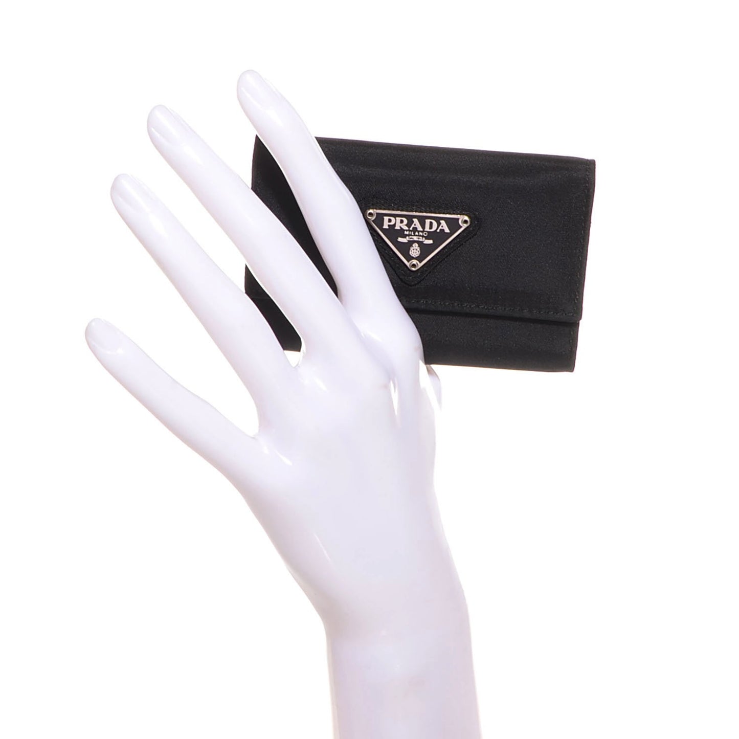 Tessuto Nylon 6 Key Holder Nero Black