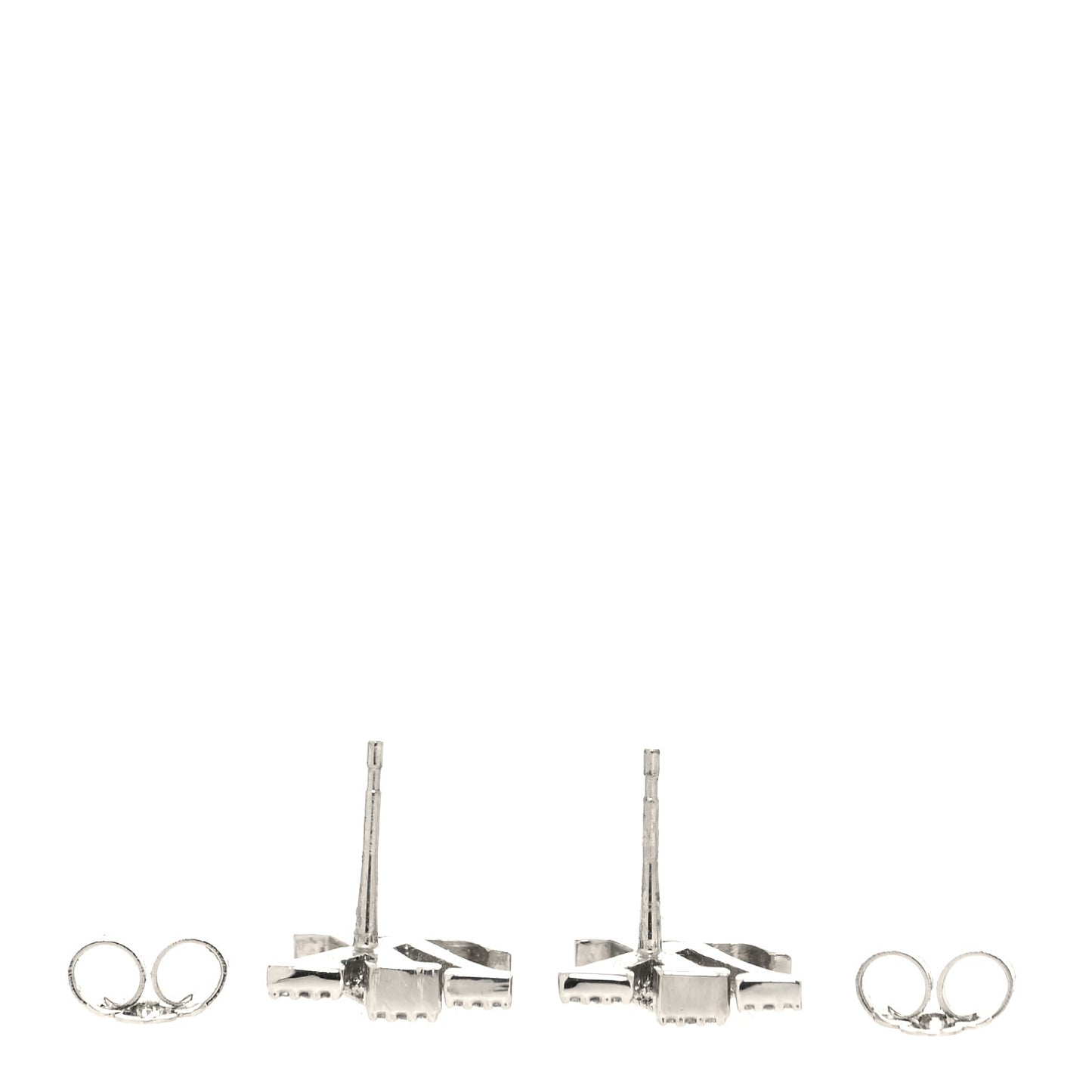 Crystal LV Iconic Earrings Silver
