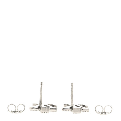 Louis Vuitton Crystal LV Iconic Earrings Silver 3 of 4