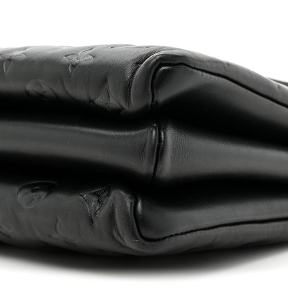 Louis Vuitton Lambskin Embossed Monogram Coussin MM Black 9 of 10