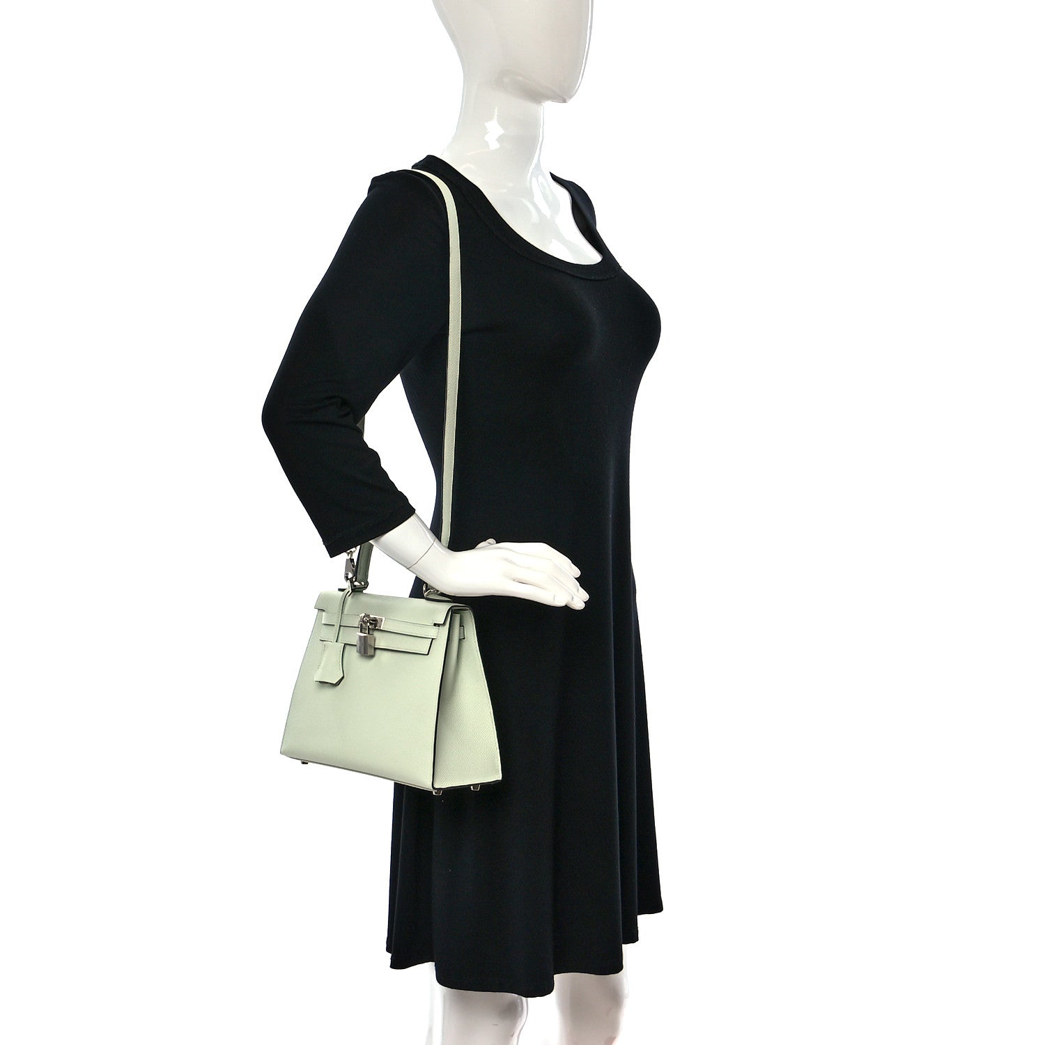 Hermes Epsom Kelly Sellier 25 Vert Fizz 2 of 9
