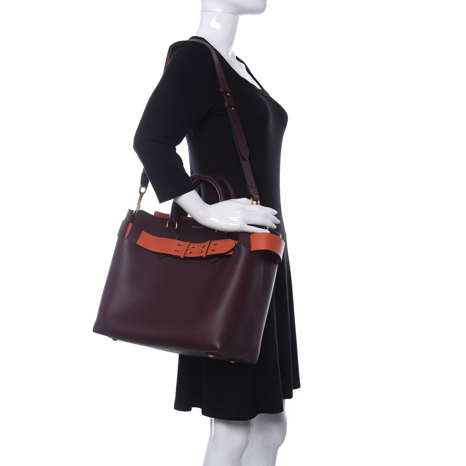 Burberry Soft Grain Calfskin Medium Belt Bag Deep Claret 2 of 15