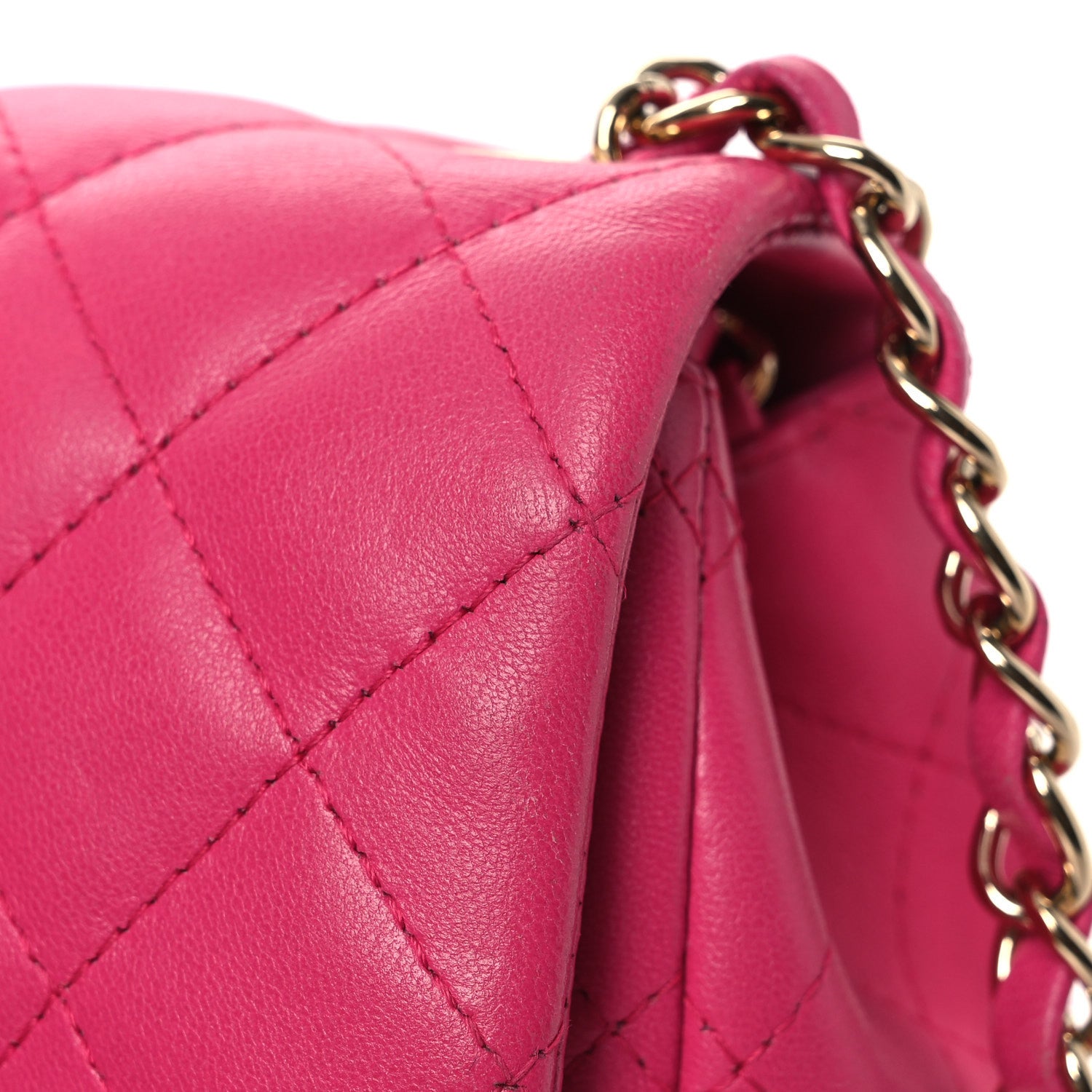 Chanel Lambskin Quilted Mini Square Flap Pink 12 of 15