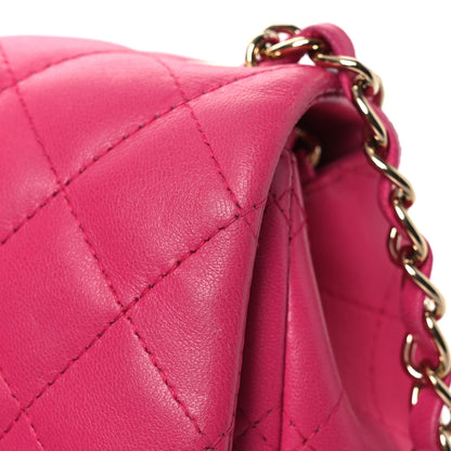 Chanel Lambskin Quilted Mini Square Flap Pink 12 of 15
