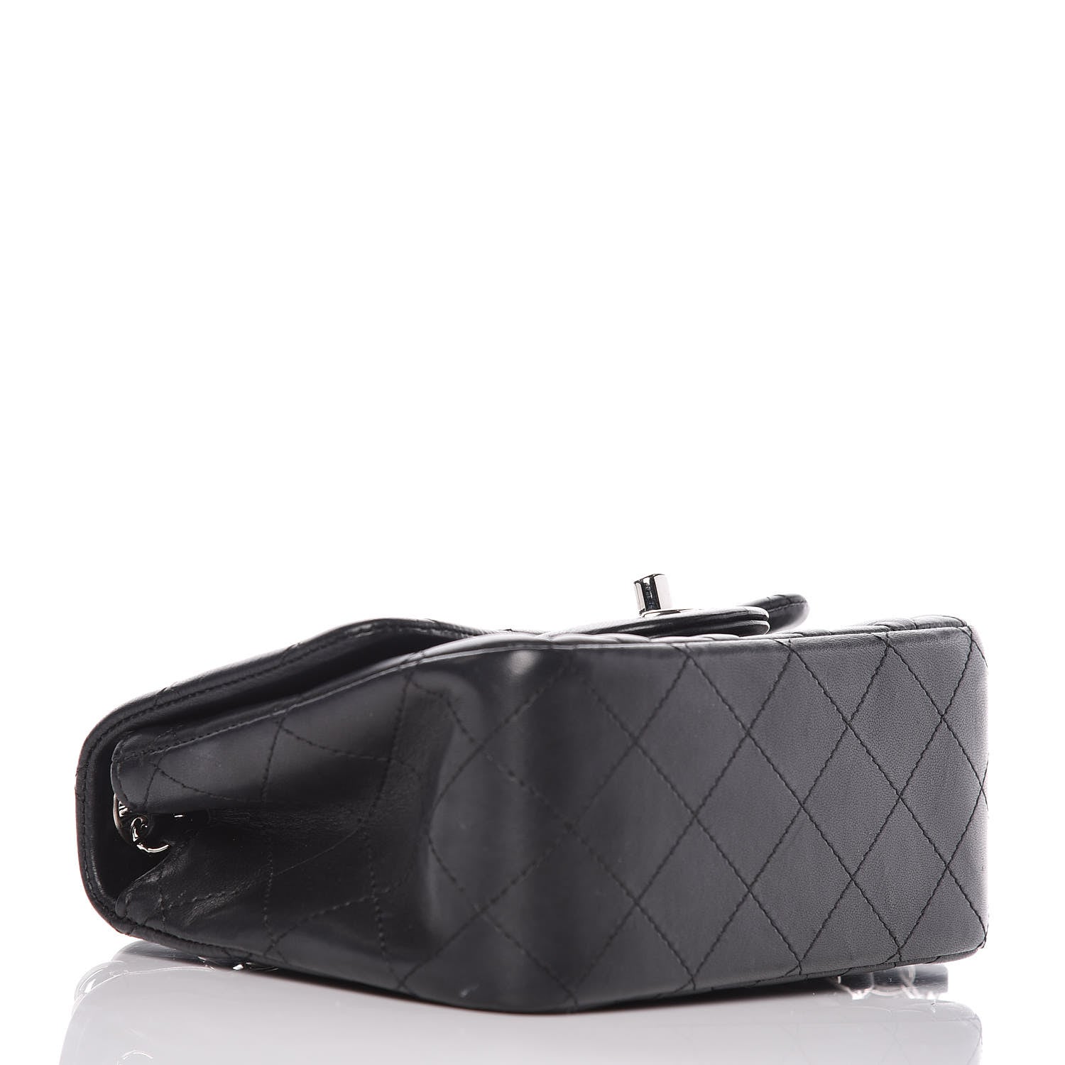 Chanel Lambskin Quilted Mini Square Flap Black 4 of 12