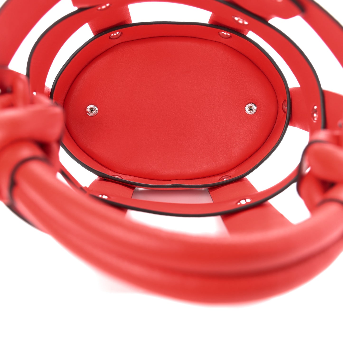 Calfskin Cage Bag Candy Apple Red