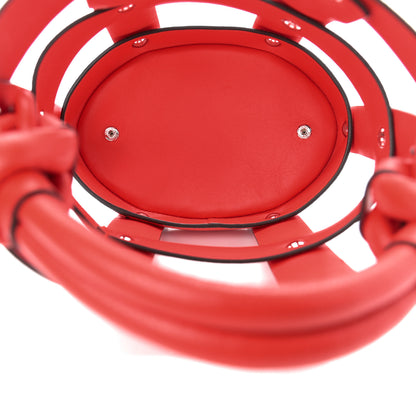 Salvatore Ferragamo Calfskin Cage Bag Candy Apple Red 7 of 12
