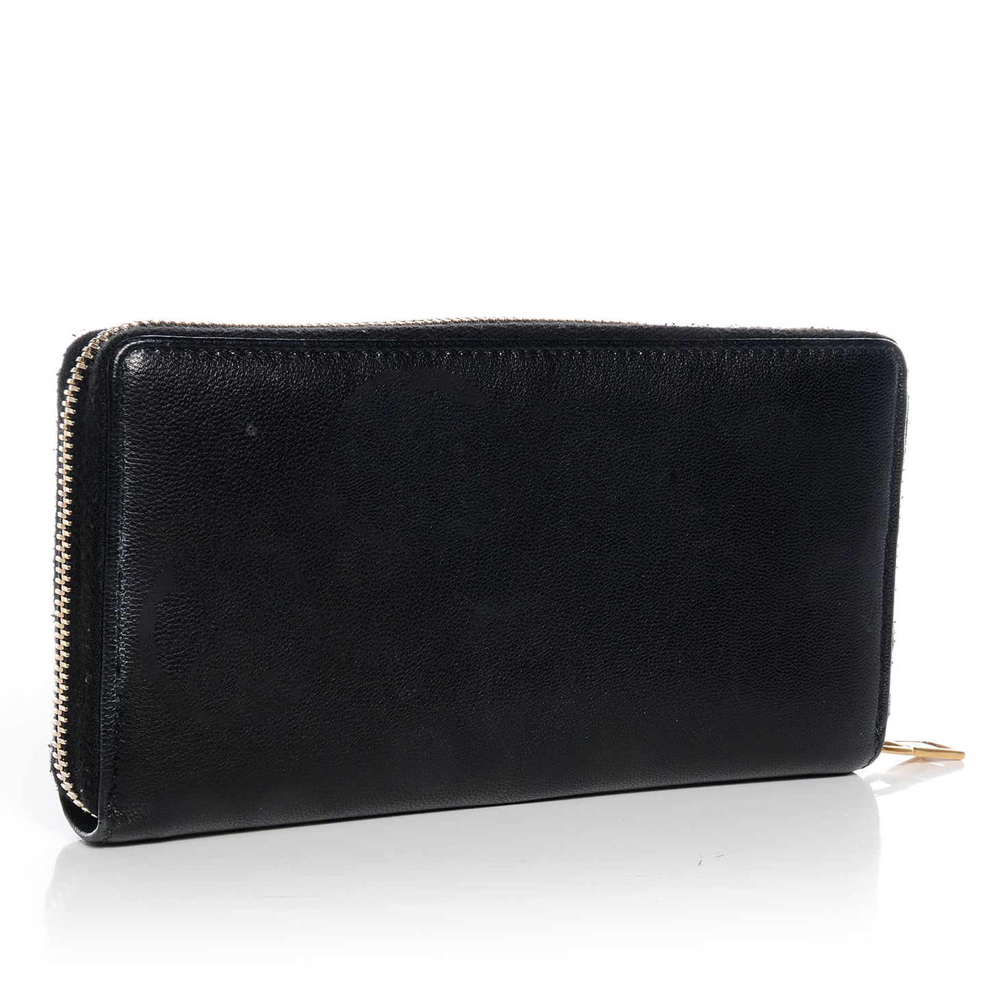 Chevre Belle De Jour Zip Around Wallet Black